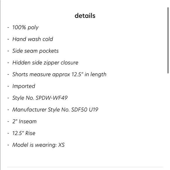 NWT Superdown red shorts with flowers size XS - Picture 5 of 5